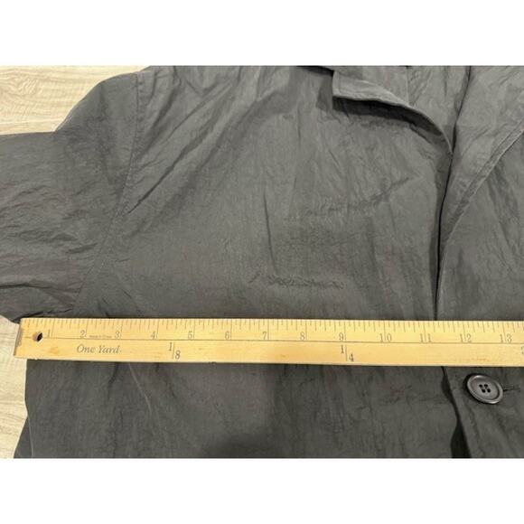 Stussy Long Nylon 2-Button Front Closure Lightweight Windbreaker Coat - Size L - Picture 10 of 16